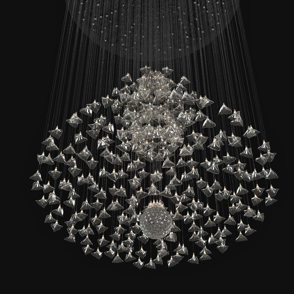 Custom Made Chandelier 3D model_3