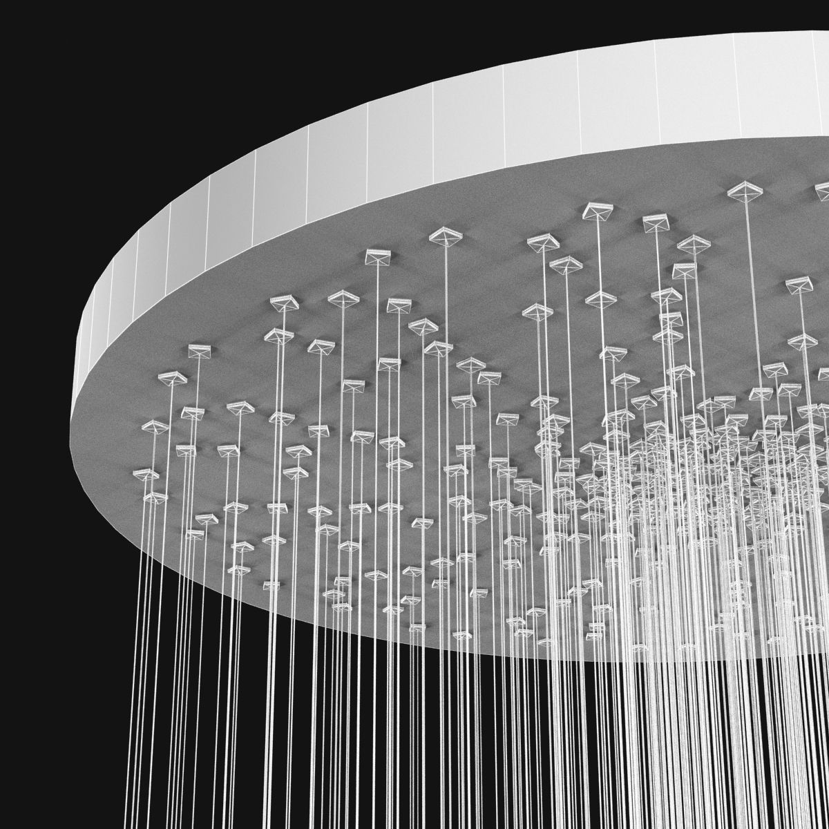 Custom Made Chandelier 3D model_6