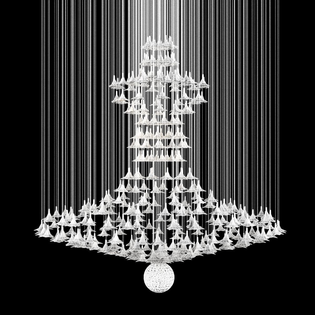 Custom Made Chandelier 3D model_7