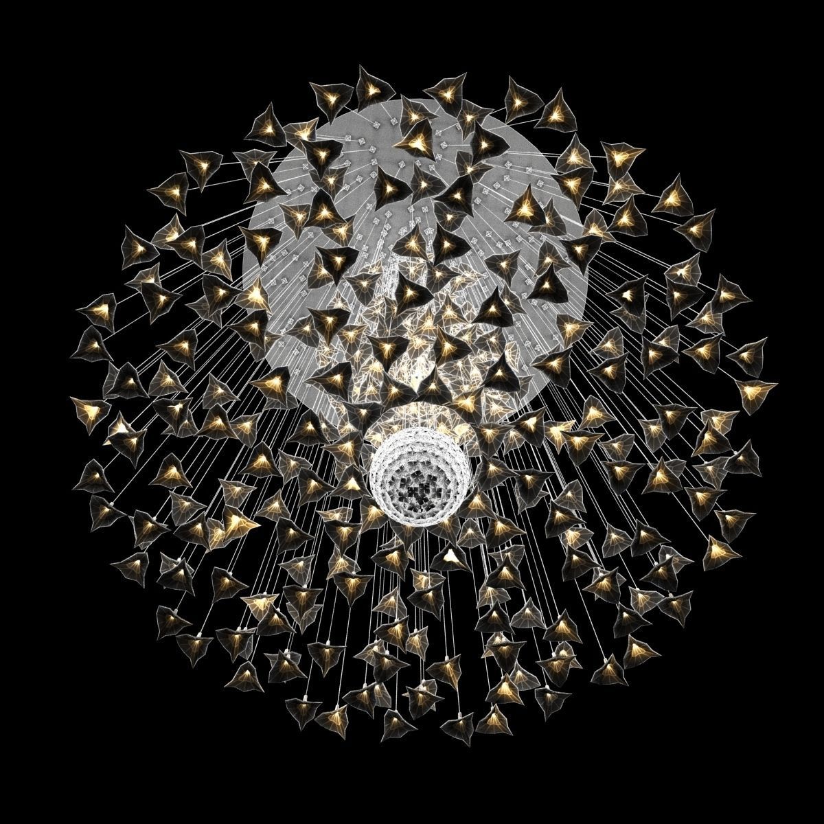 Custom Made Chandelier 3D model_4
