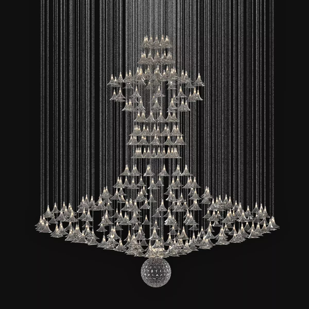 Custom Made Chandelier 3D model_0