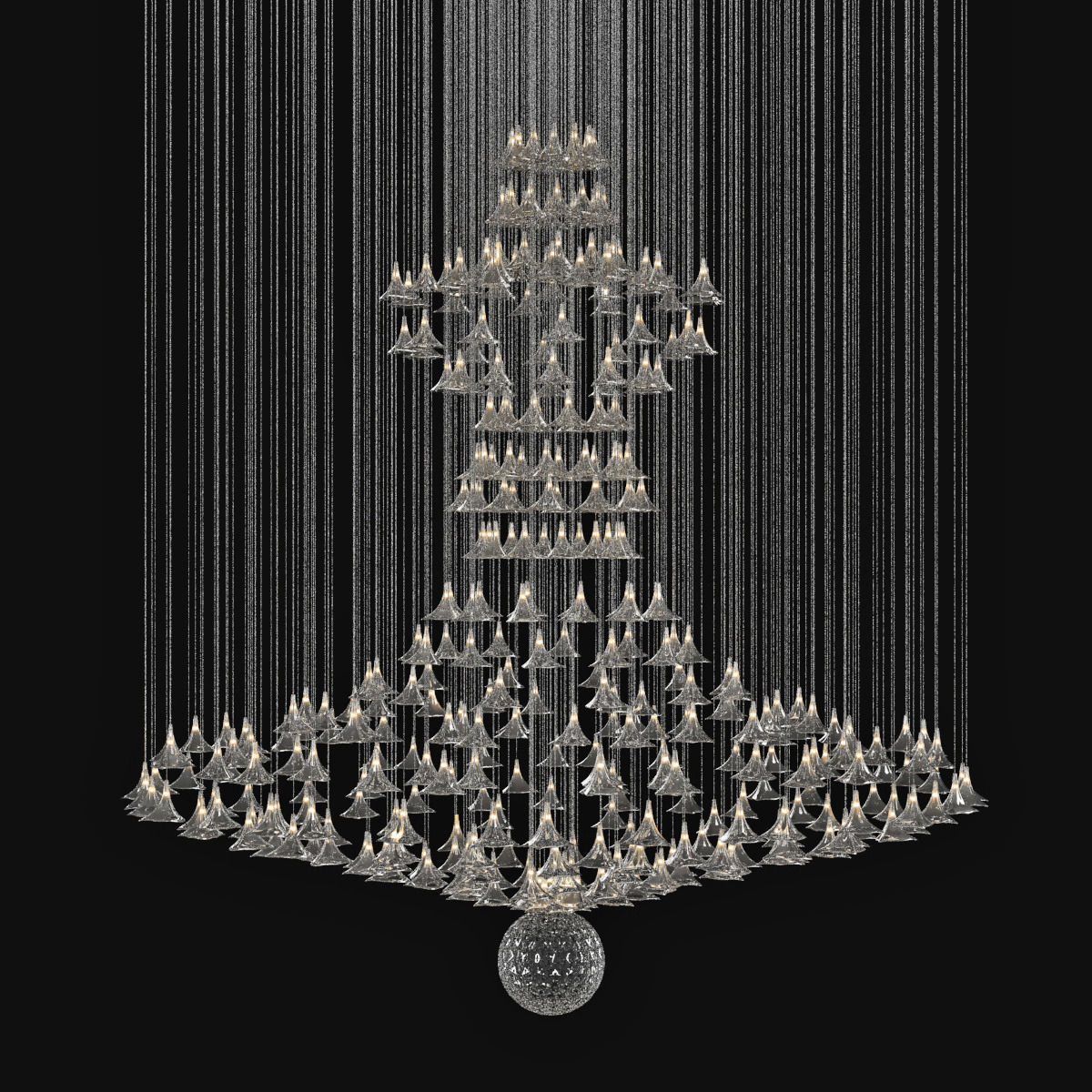 Custom Made Chandelier 3D model