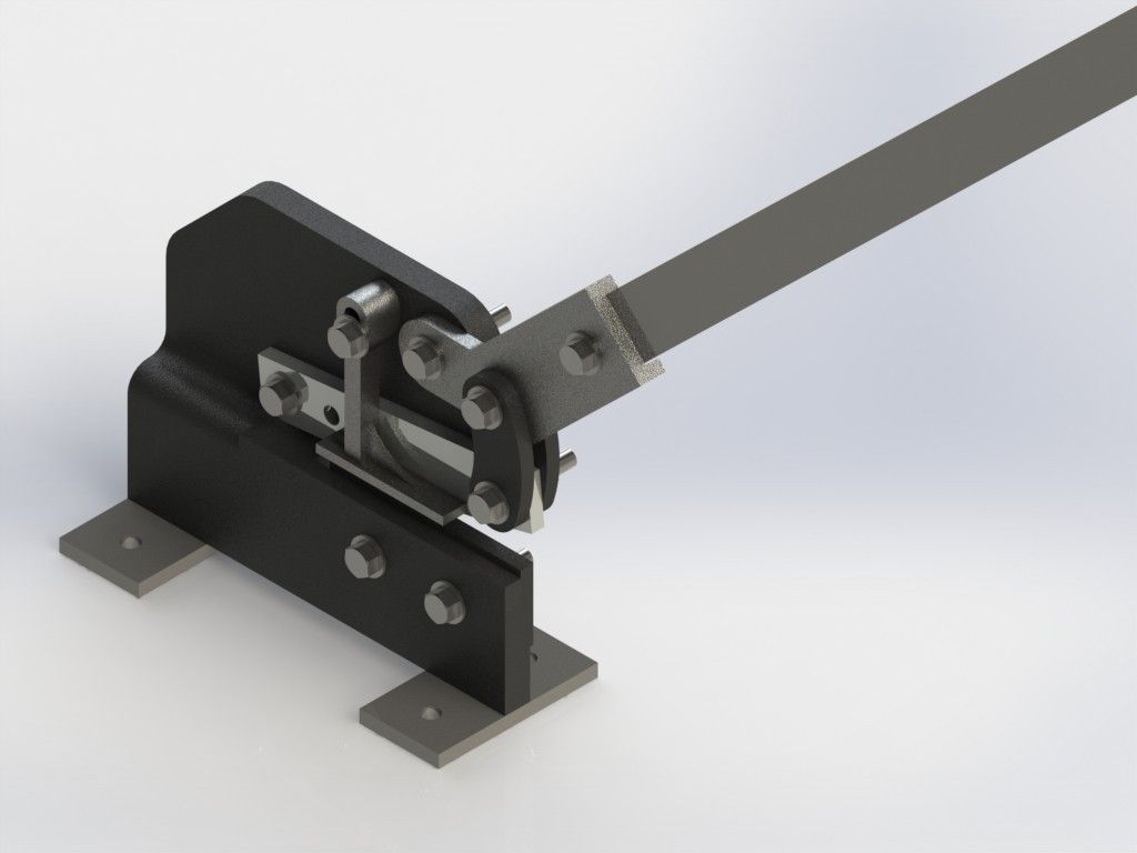 Tesoura de Bancada  Stand Scissors Free 3D model_2