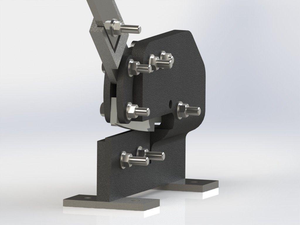 Tesoura de Bancada  Stand Scissors Free 3D model_3