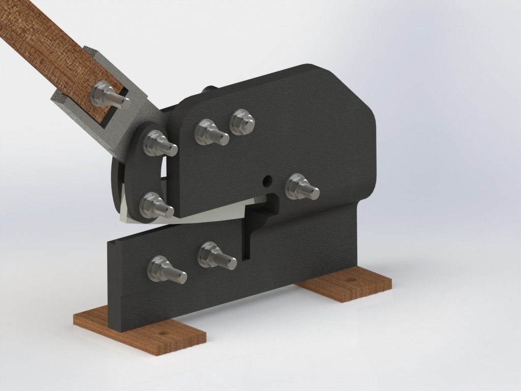 Tesoura de Bancada  Stand Scissors Free 3D model_1