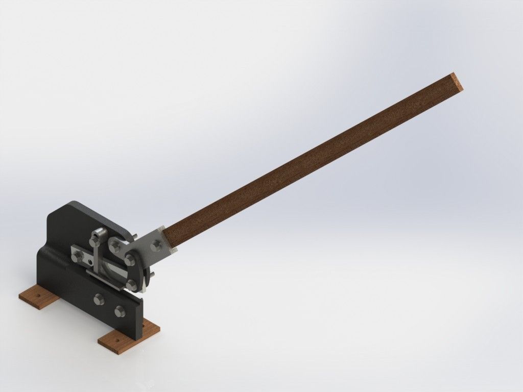 Tesoura de Bancada  Stand Scissors Free 3D model_4