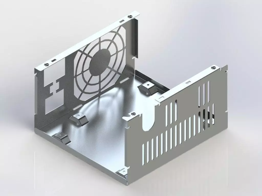 Fonte de Computador - Chapa Metlica Free 3D model
