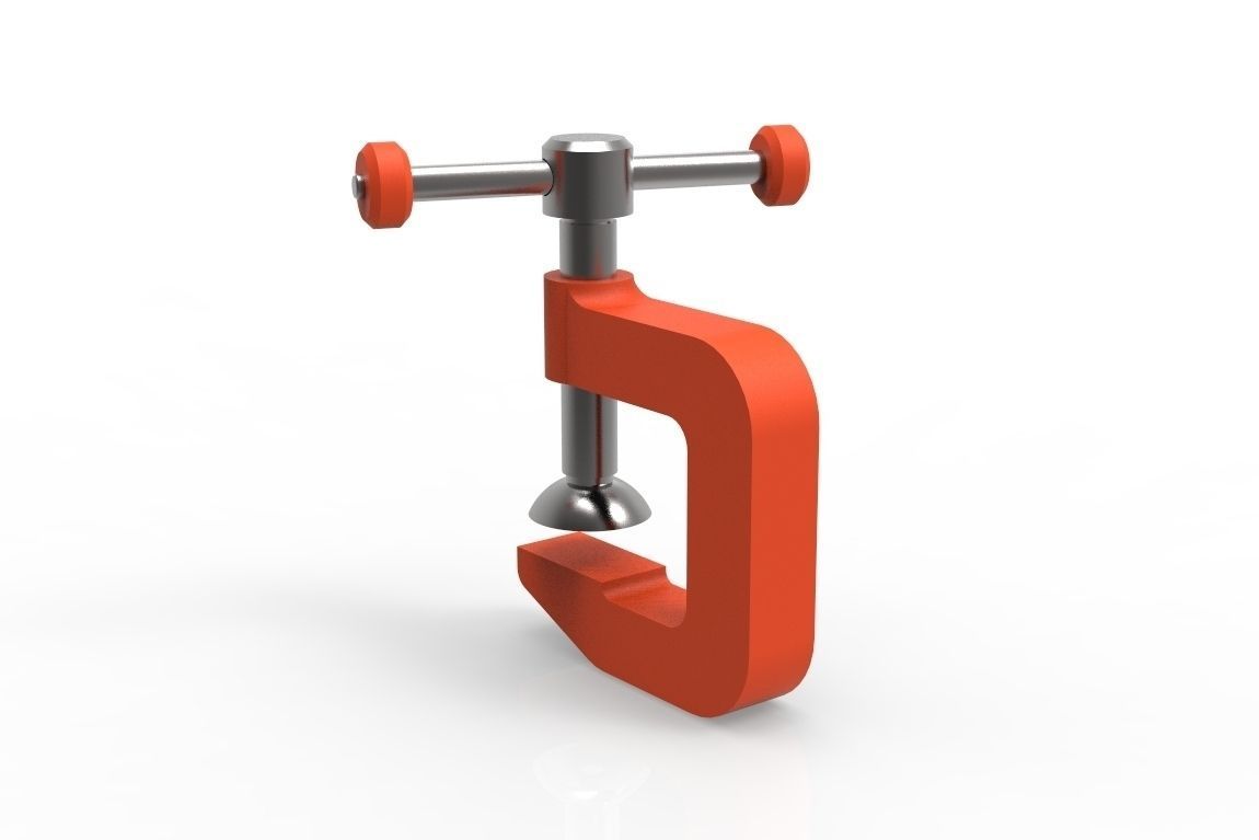 Grampo metal clamp Free 3D model_4