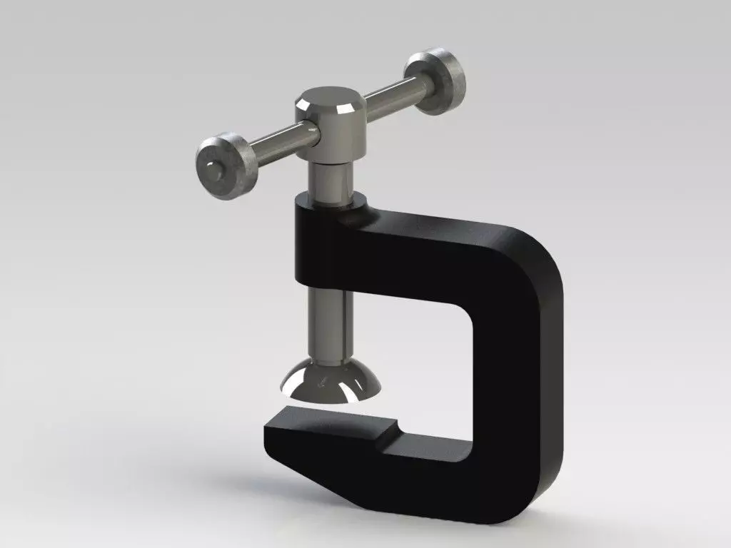 Grampo metal clamp Free 3D model_0