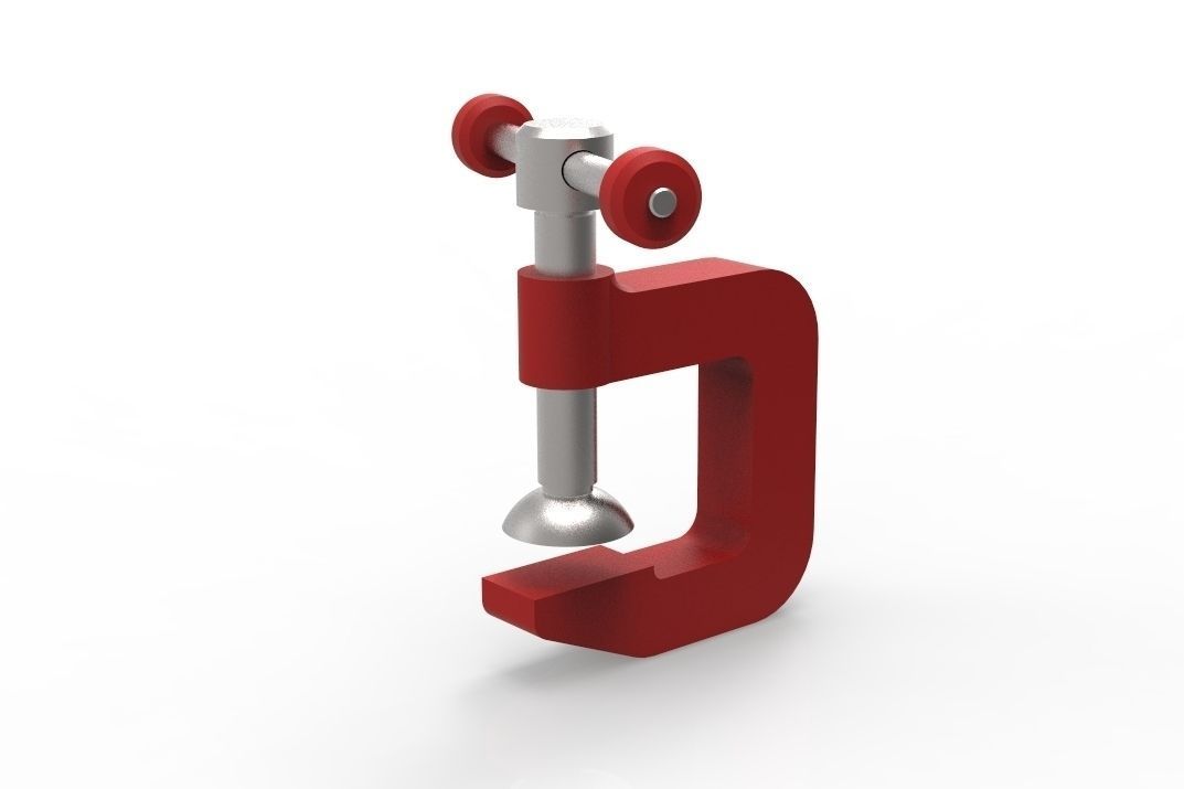 Grampo metal clamp Free 3D model_5