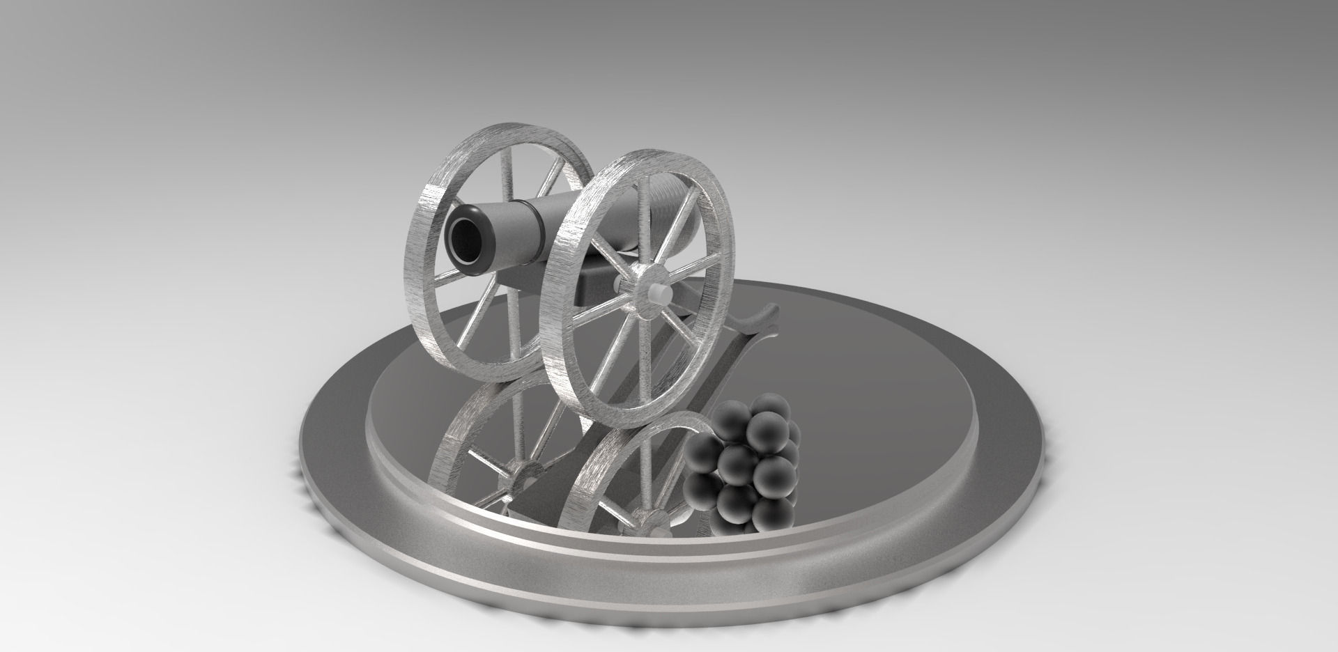 Canho 2  Cannon 2 Free 3D model_8