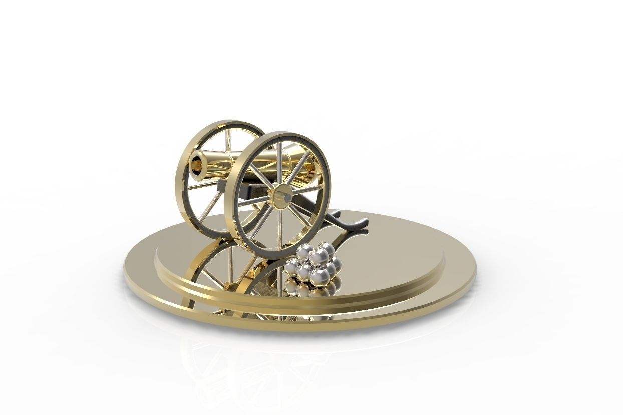 Canho 2  Cannon 2 Free 3D model_2