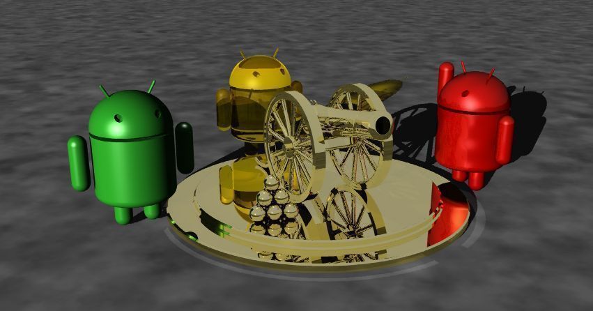 Canho 2  Cannon 2 Free 3D model_3