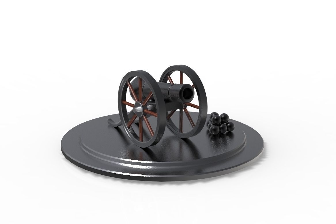Canho 2  Cannon 2 Free 3D model_1