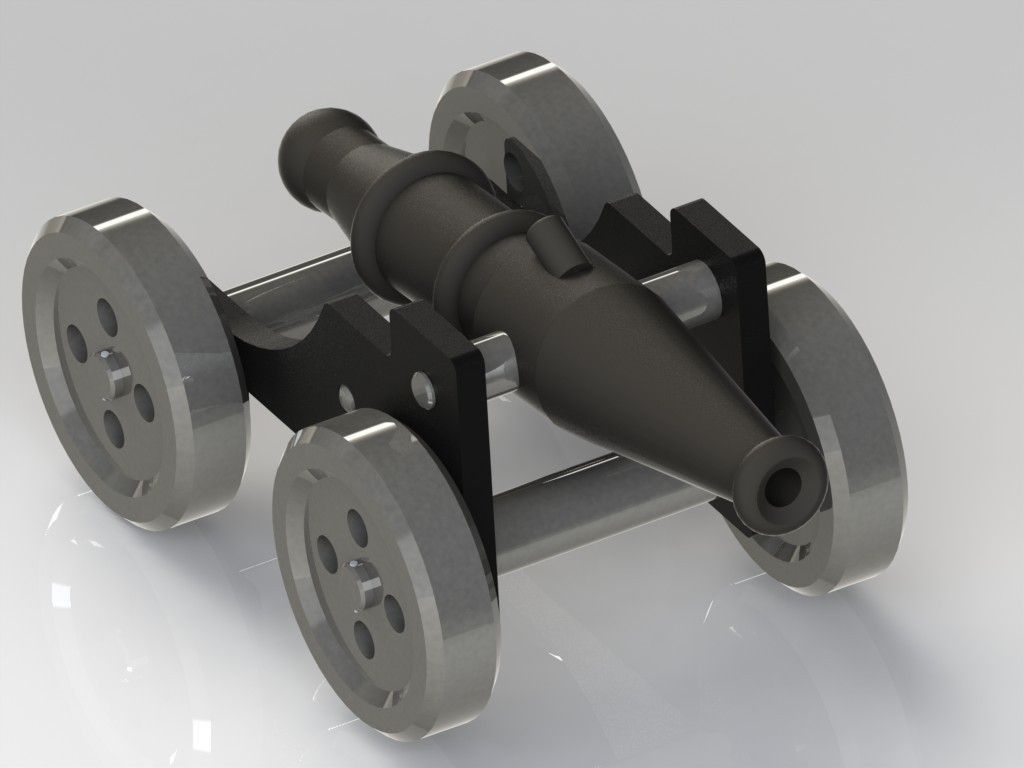 Canho  Cannon Free 3D model_3