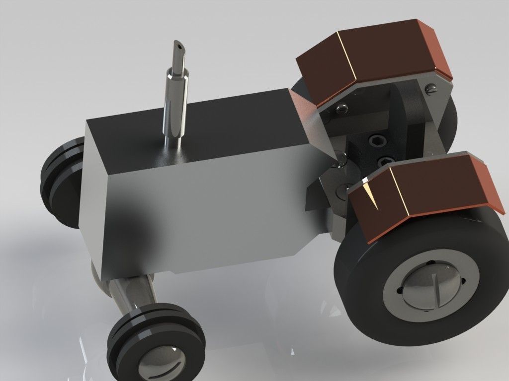 Trator Tractor Free 3D model_3