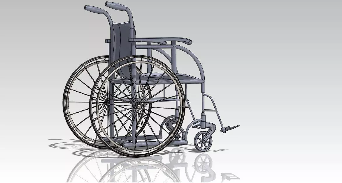 Wheel chair 2 Free 3D model