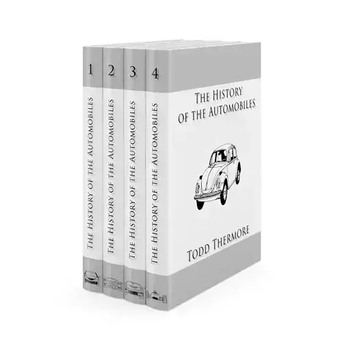 Books Set history of automobile book 3D model