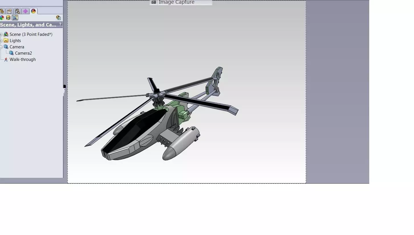 STICK HELICOPTER Free 3D model