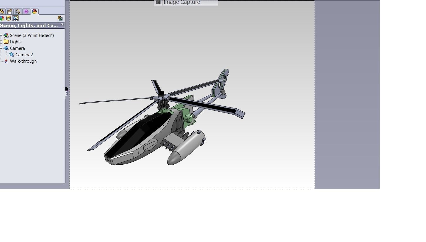 STICK HELICOPTER Free 3D model_0