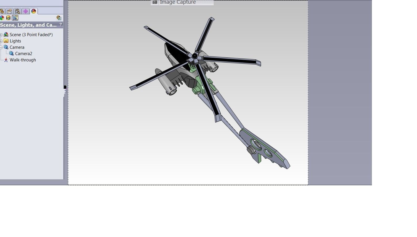 STICK HELICOPTER Free 3D model_1