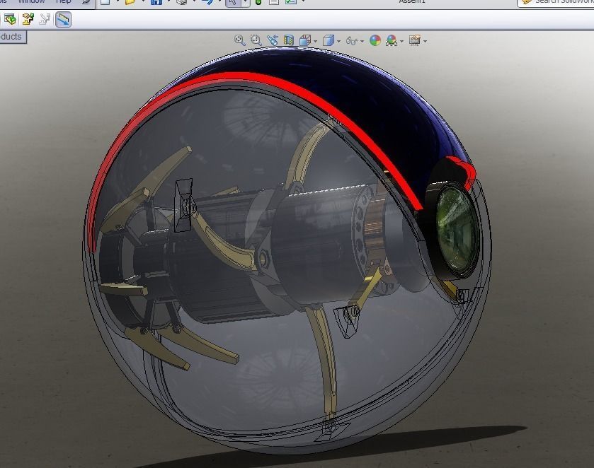 chrome ball Free 3D model_1