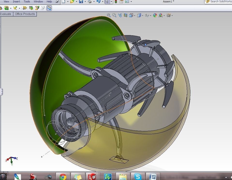 chrome ball Free 3D model_2