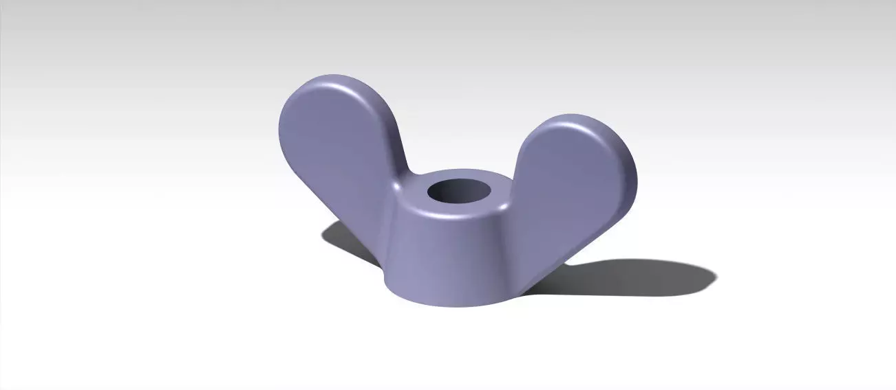 Nut with a narrow Free 3D model