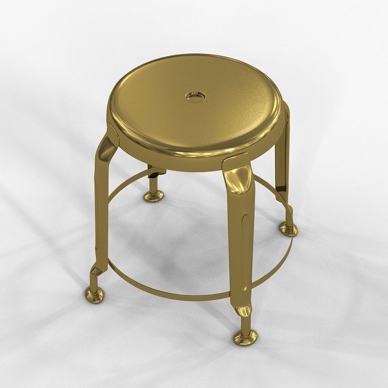 Stool Define Gold By Doctor House 3D model CGTrader