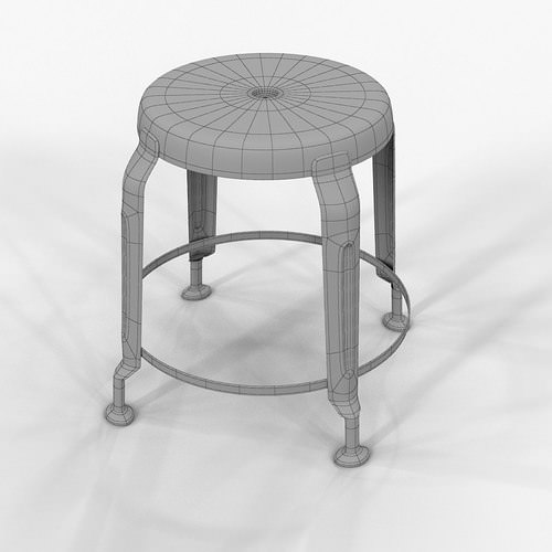 Stool Define Gold By Doctor House 3D Model .max