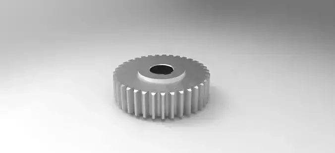 Cylindrical gears with straight teeth