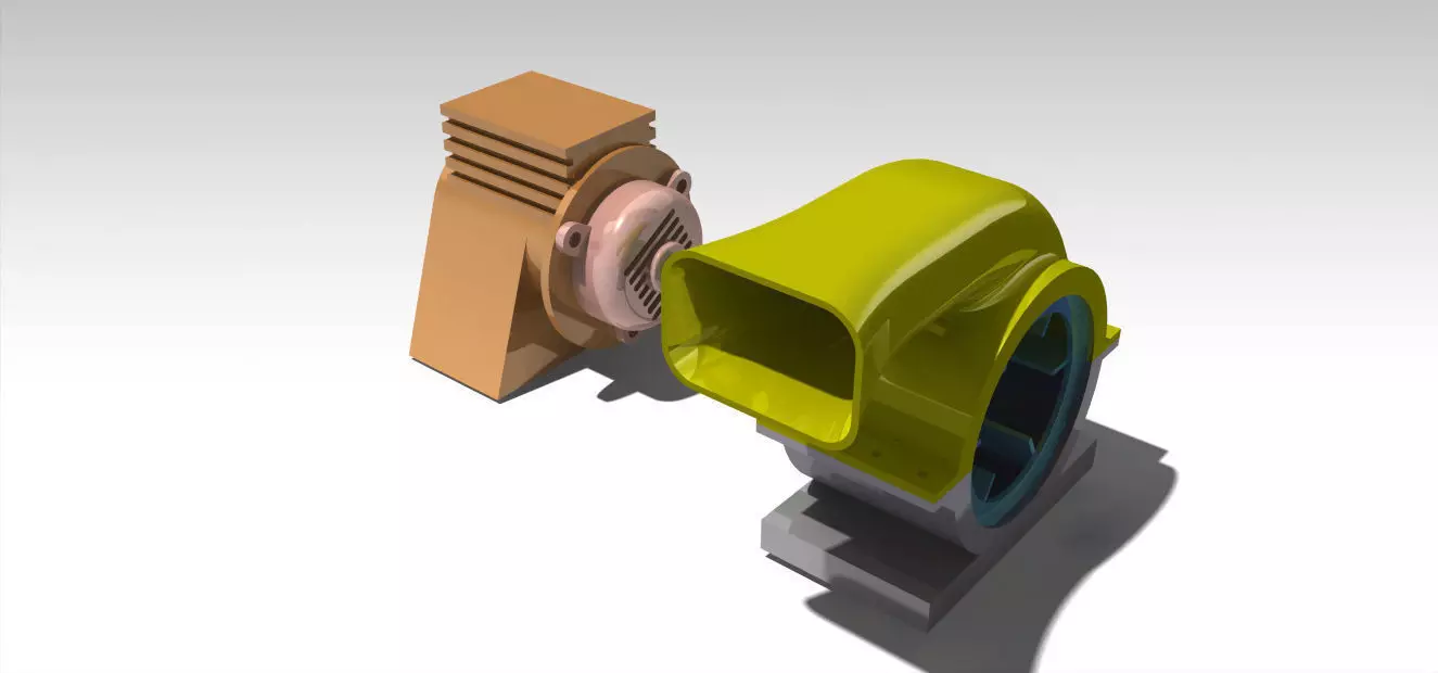 Thrust fan Free 3D model