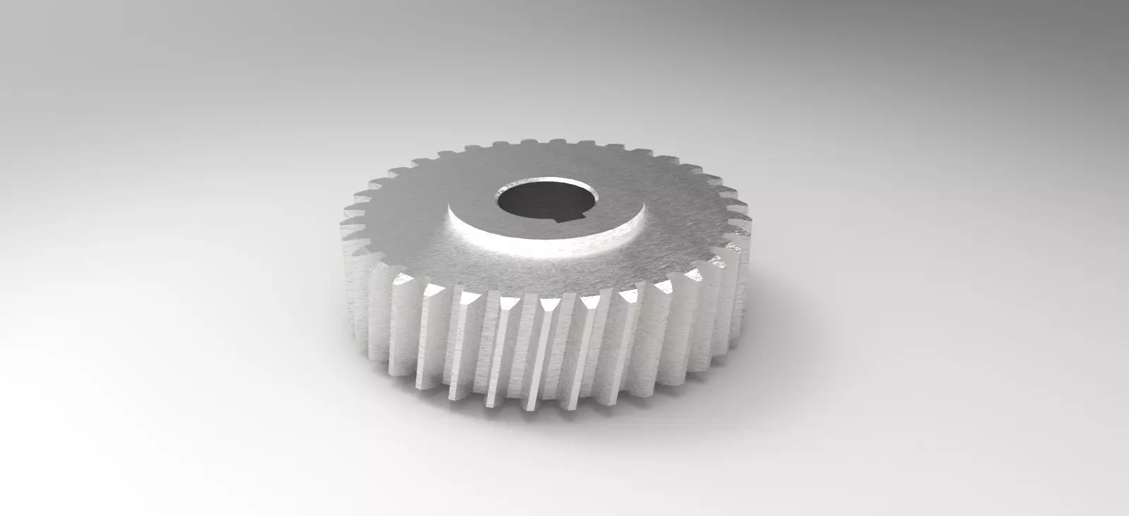 Cylindrical helical gear Free 3D model