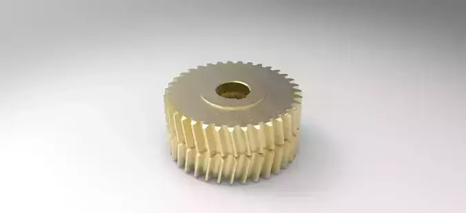 Cylindrical gear teeth with arrow