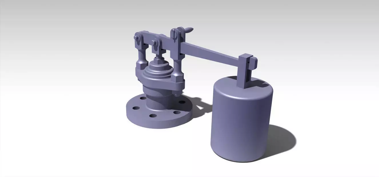 Valve with weight Free 3D model