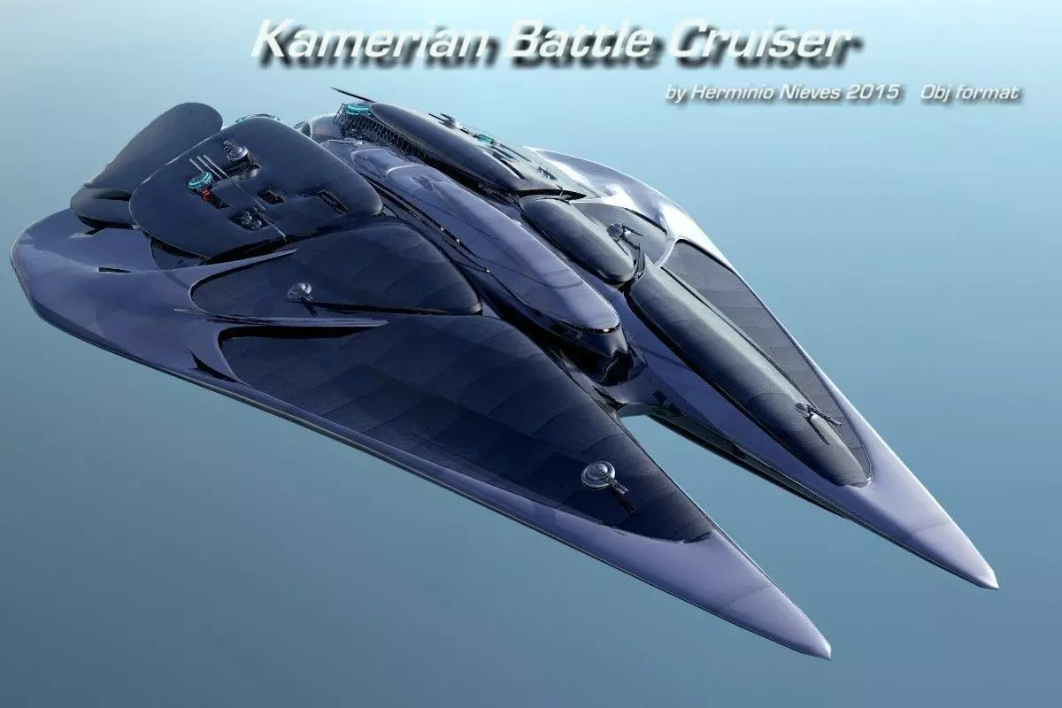 Kamerian Battle Cuiser 3D model_0