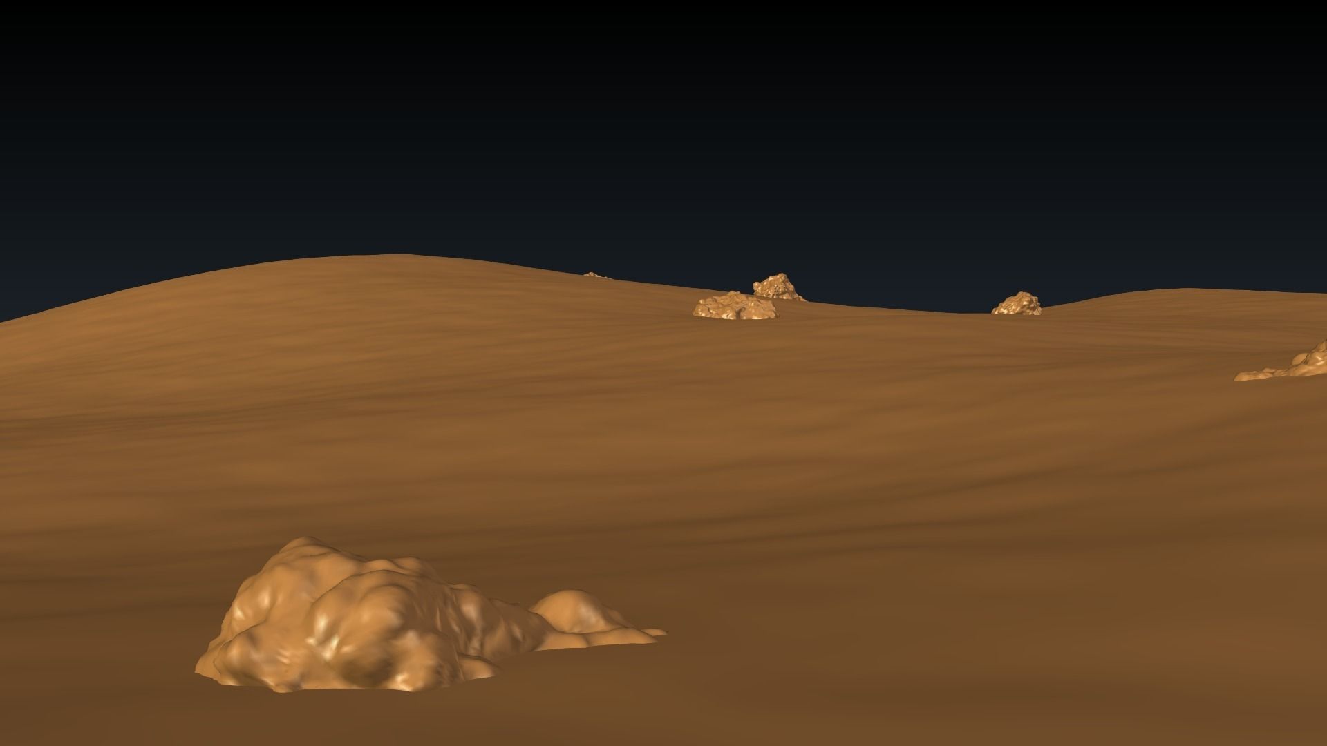 Mars Landscape 3D model_9