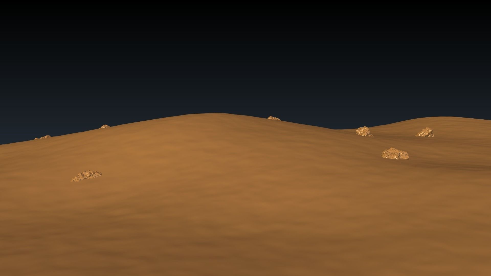 Mars Landscape 3D model_10