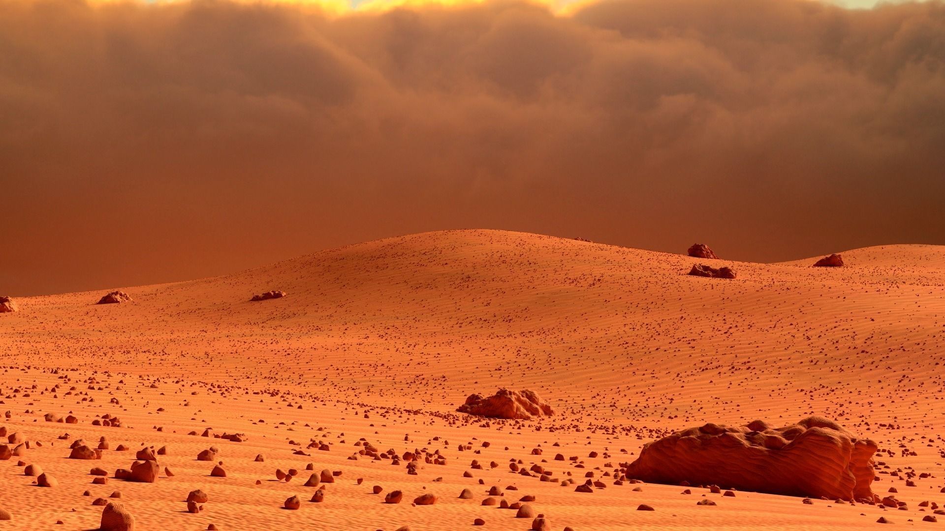 Mars Landscape 3D model_0