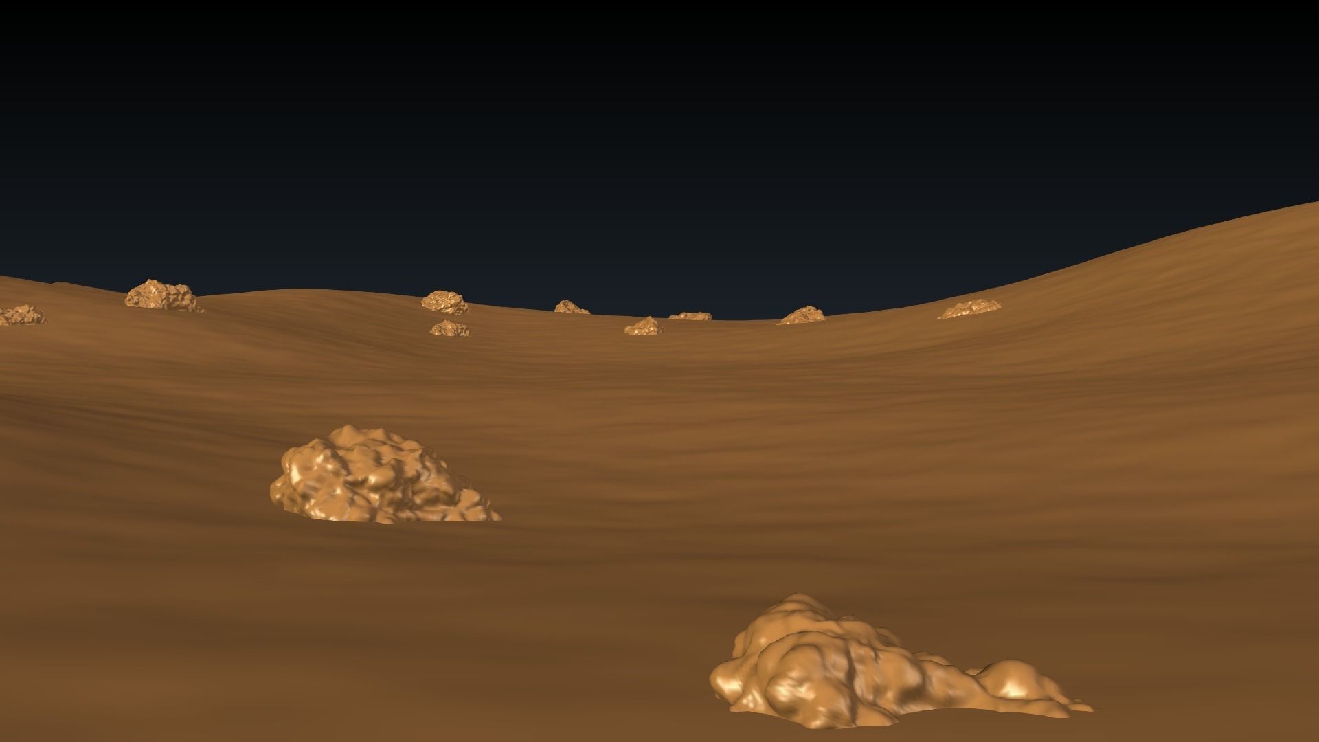 Mars Landscape 3D model_13