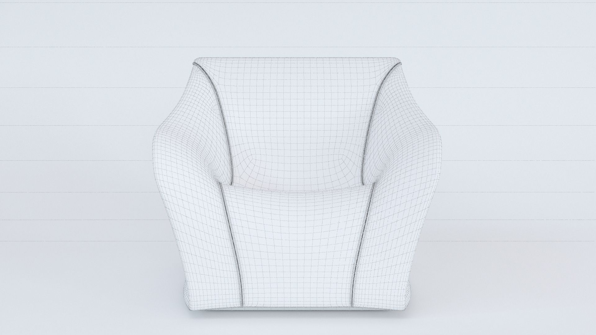 Split Sofa and Chair by Alex Hull 3D model_9