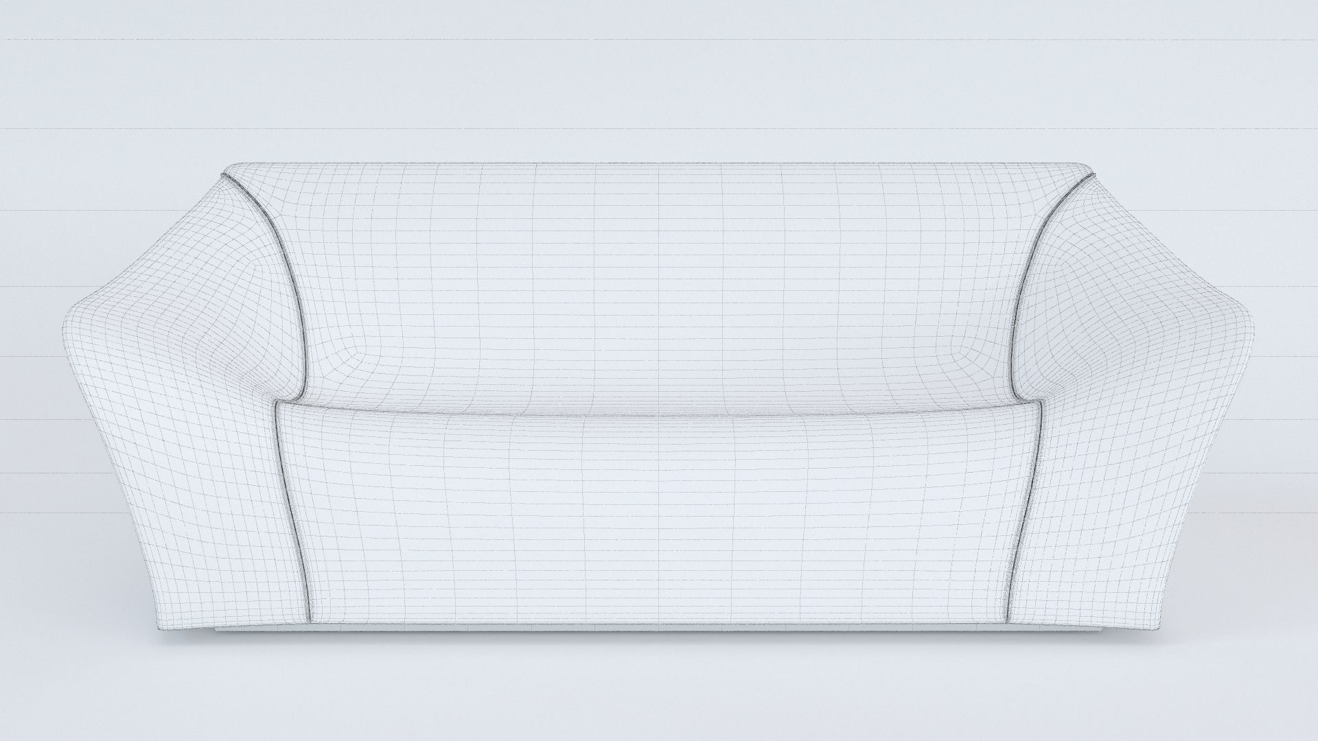 Split Sofa and Chair by Alex Hull 3D model_12