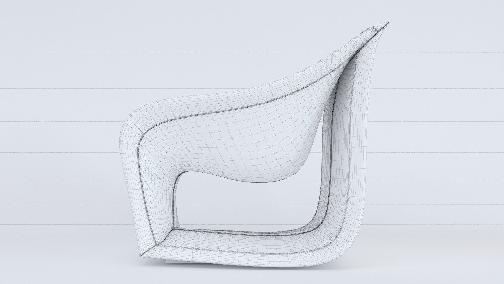 Split Sofa and Chair by Alex Hull 3D model_11