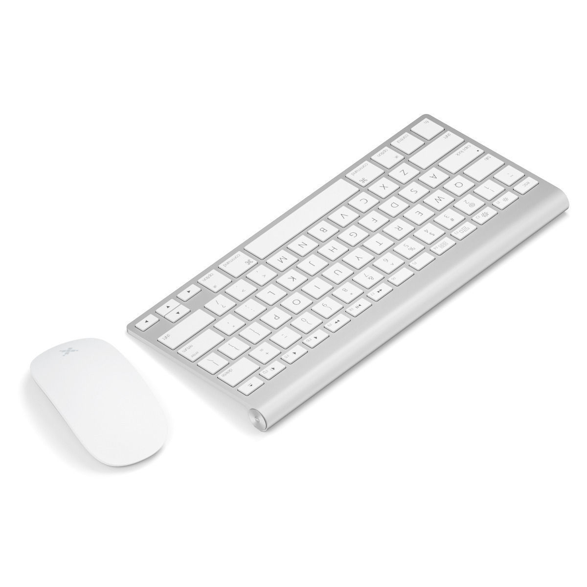 Keyboard with mouse 3D model_1