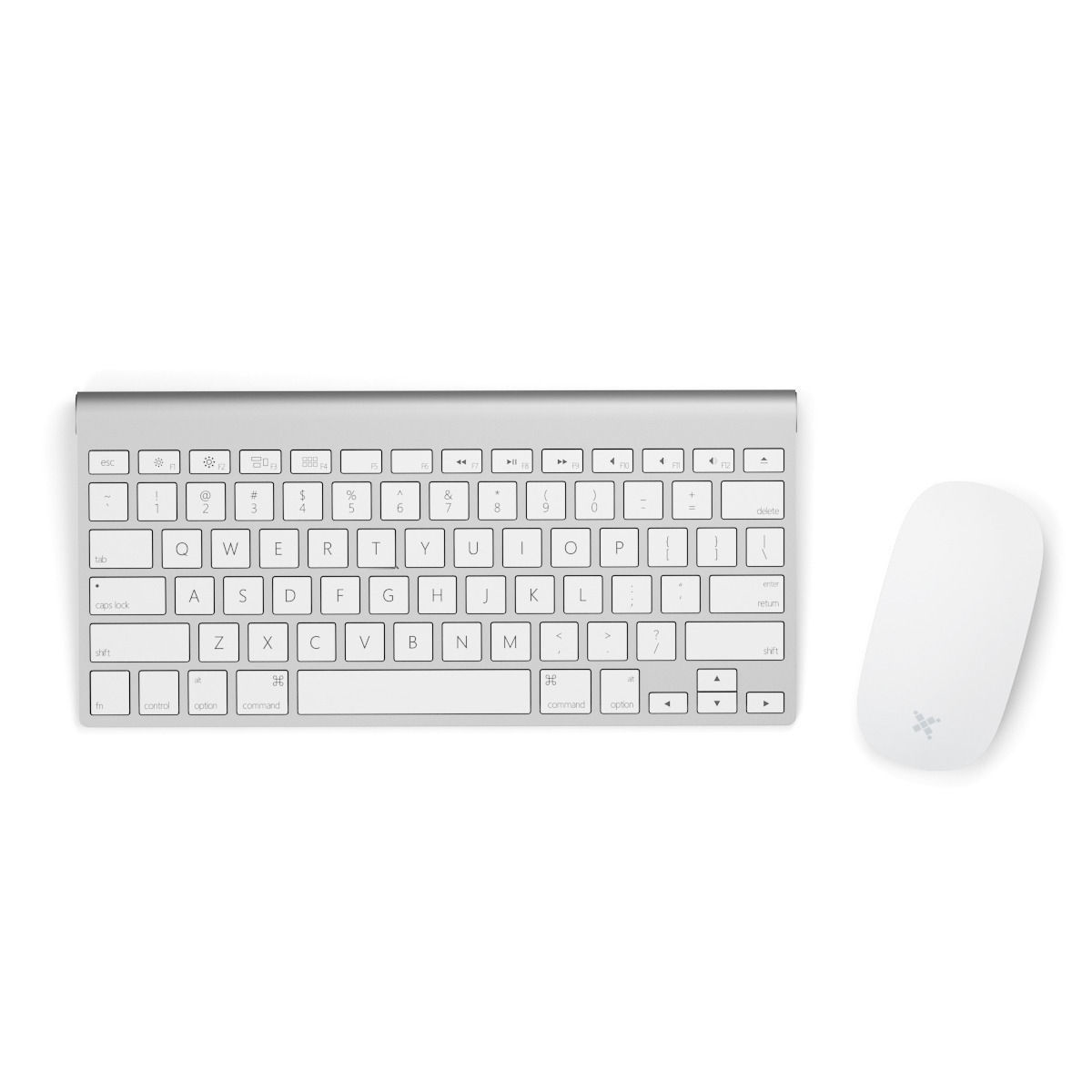 Keyboard with mouse 3D model_4