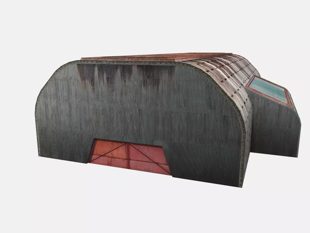 Old Factory Low-poly 3D model