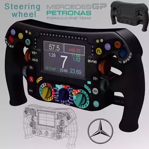 Mercedes W06 Steering wheel