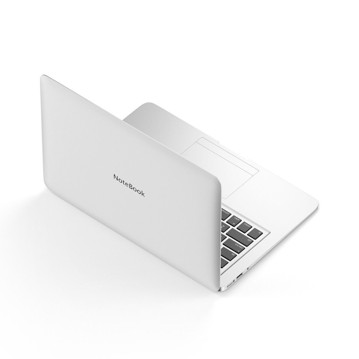 Notebook apple macbook air 3D model_4