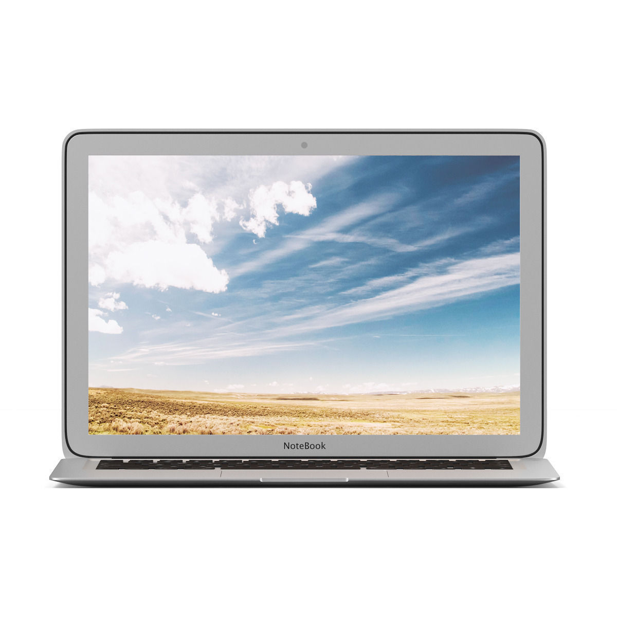 Notebook apple macbook air 3D model_3