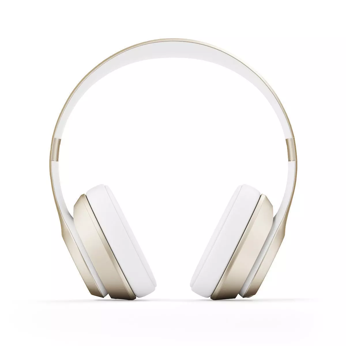 Golden headphones 3D model